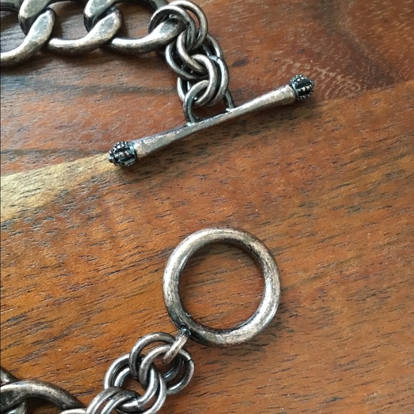 Juicy Couture Vintage Bracelet, puffed rhinestone heart w/ J charm - Picture 2 of 4